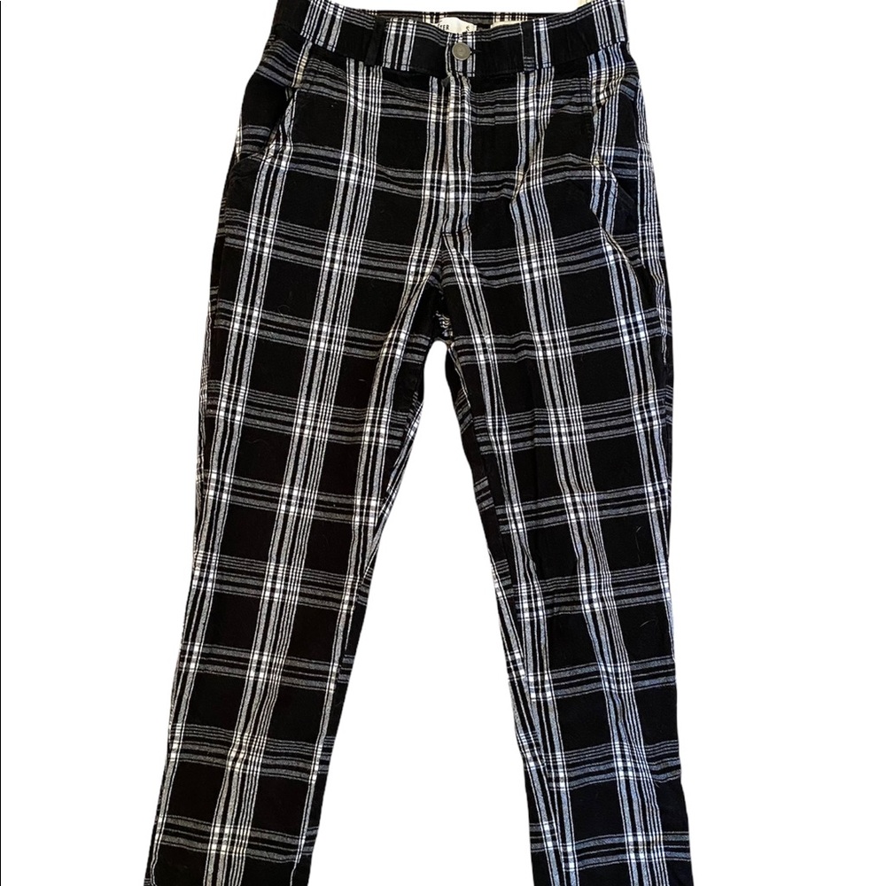 Hollister ultra high rise plaid pants